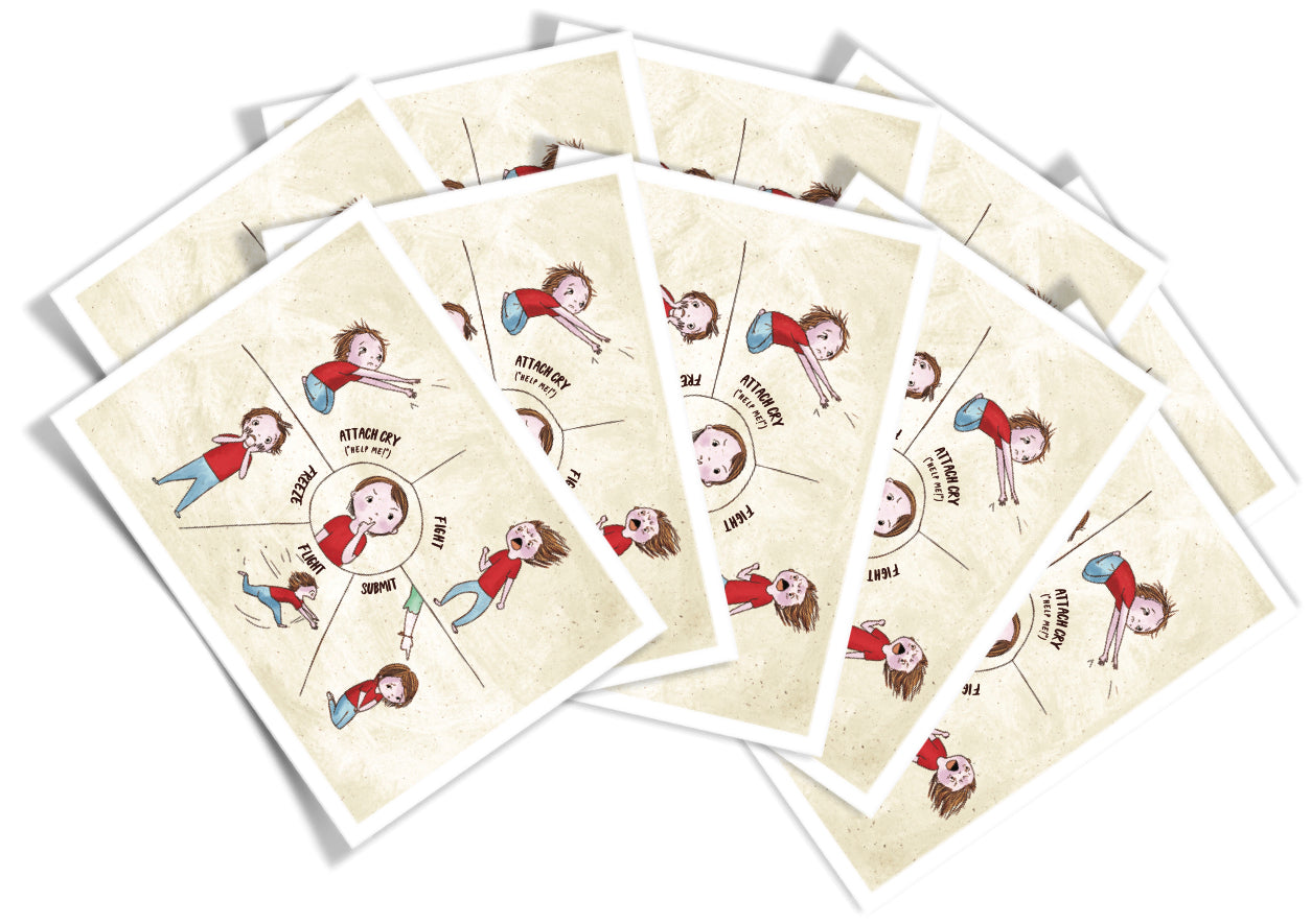 "Instinctive Defenses" Postcards - 10 pack